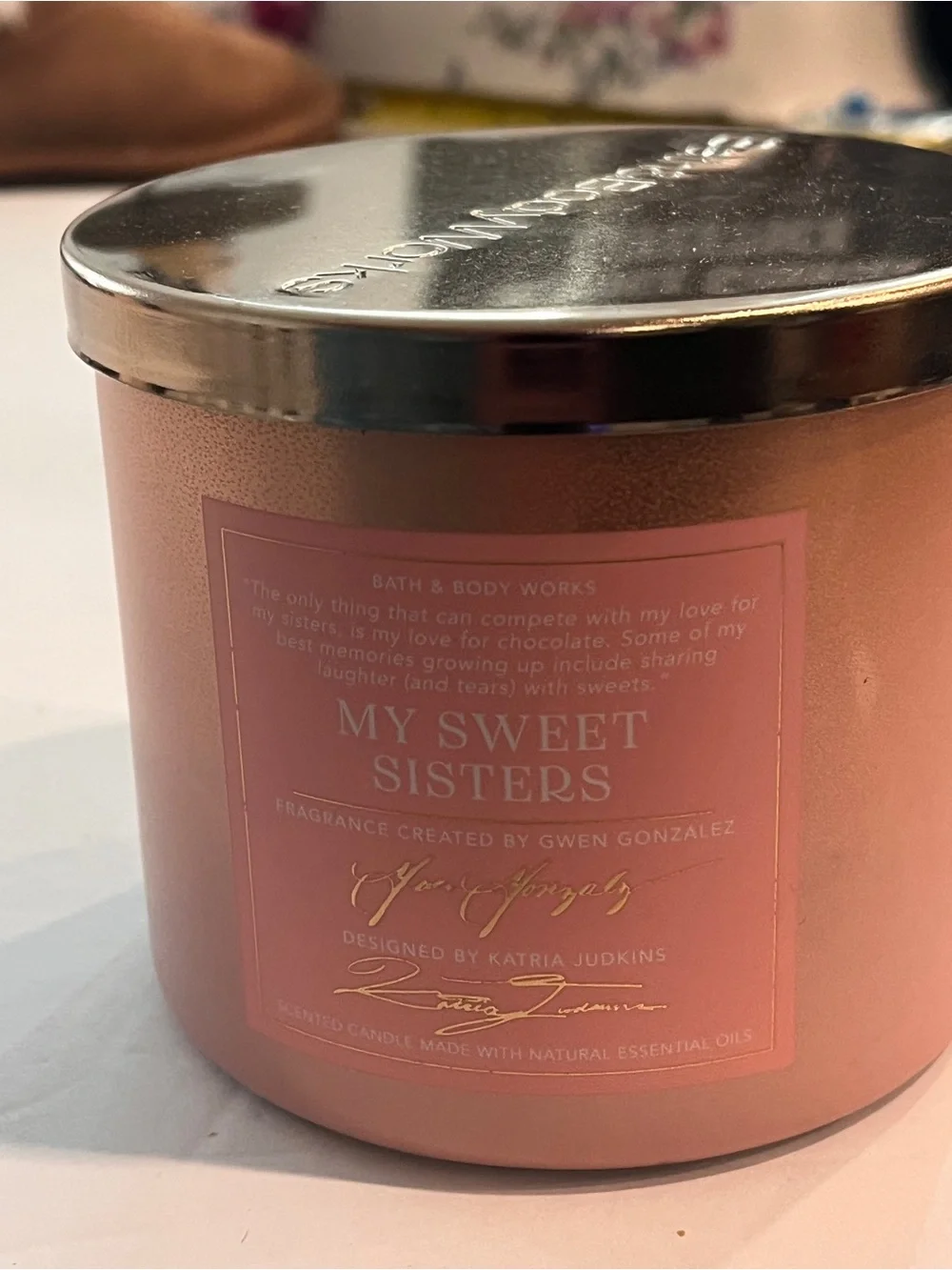 New My Sweet Sisters Candle by Bath and Bodywork’s
